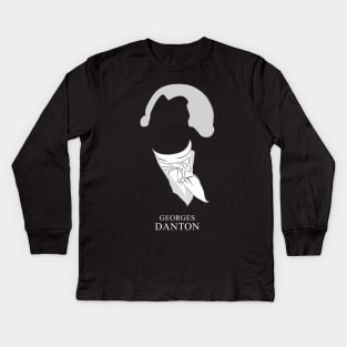 Georges Danton - Minimalist Portrait Kids Long Sleeve T-Shirt